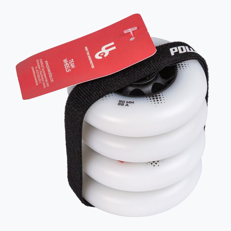 Колеса для роликів UNDERCOVER WHEELS Team Pro 90 mm/88A 4 pcs. white 2