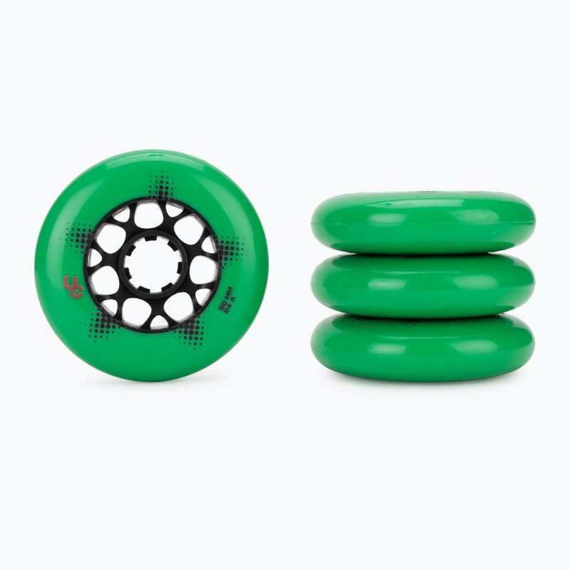 Колеса для роликів UNDERCOVER WHEELS Team Pro 90 mm/84A 4 pcs. green 2