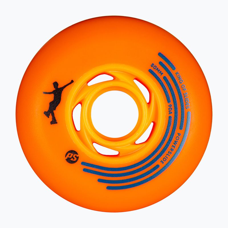 Колеса для роликів Powerslide King of Slides 4 pcs. 80 mm/90A orange/orange 2
