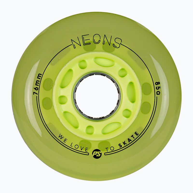 Колеса для роликів Powerslide Neons LED 4 pcs. green