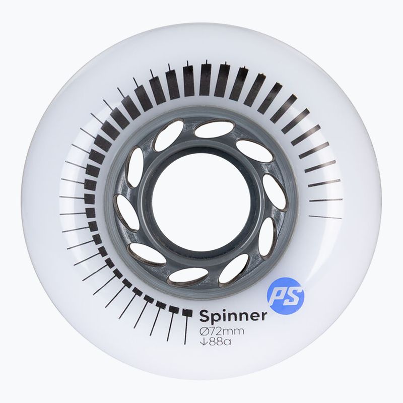 Колеса для роликів Powerslide Spinner 72 mm/88A 4 pcs. white