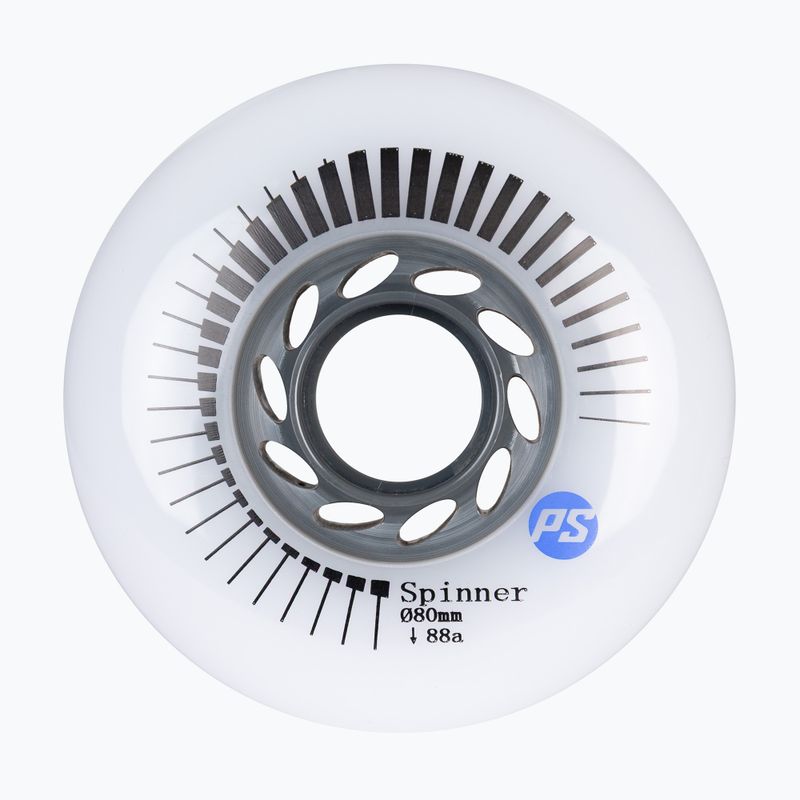 Колеса для роликів Powerslide Spinner 80 mm/88A 4 pcs. white