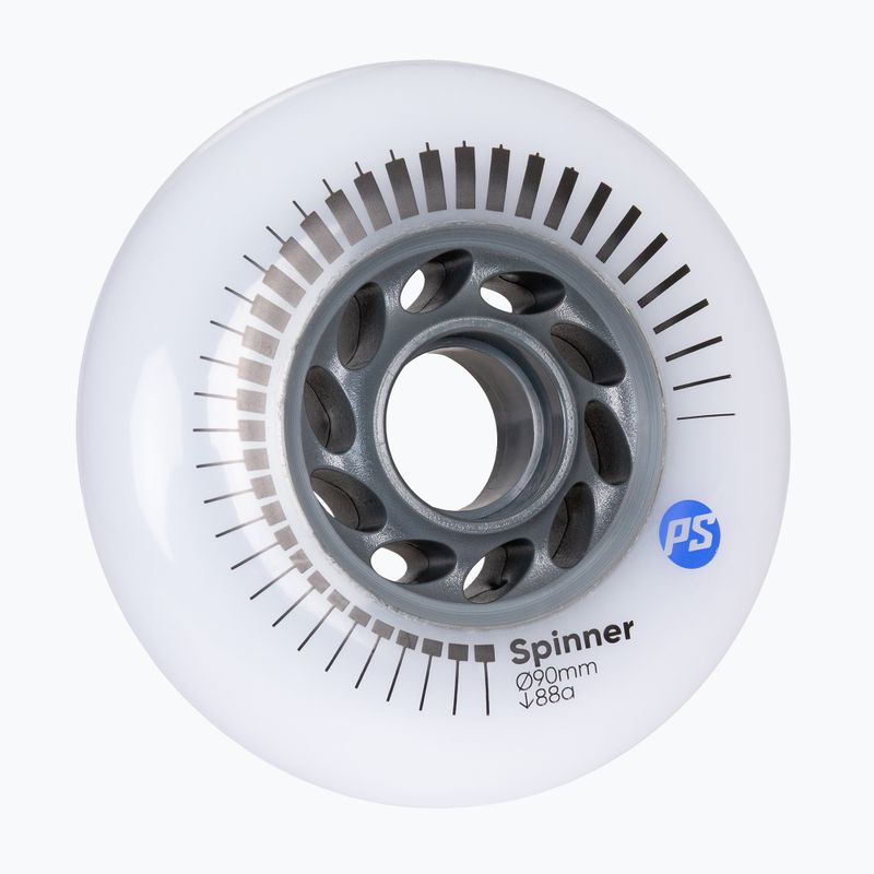 Колеса для роликів Powerslide Spinner 90 mm/88A 4 pcs. white 2