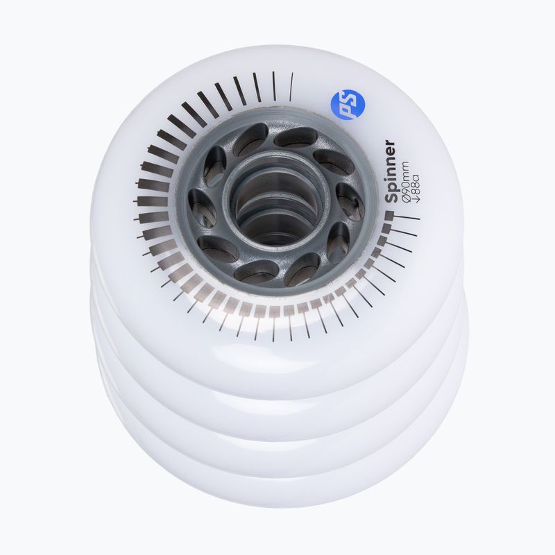 Колеса для роликів Powerslide Spinner 90 mm/88A 4 pcs. white 3