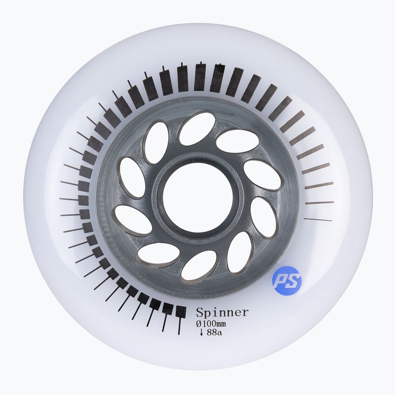 Колеса для роликів Powerslide Spinner 100 mm/88A 3 pcs. white