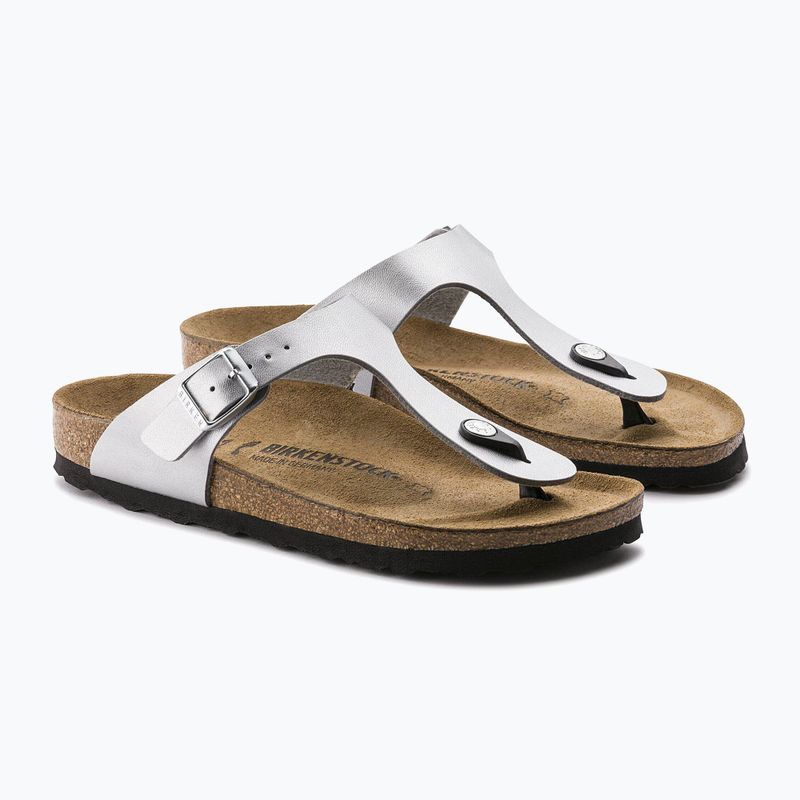 В'єтнамки BIRKENSTOCK Gizeh Birko-Flor Narrow silver 3