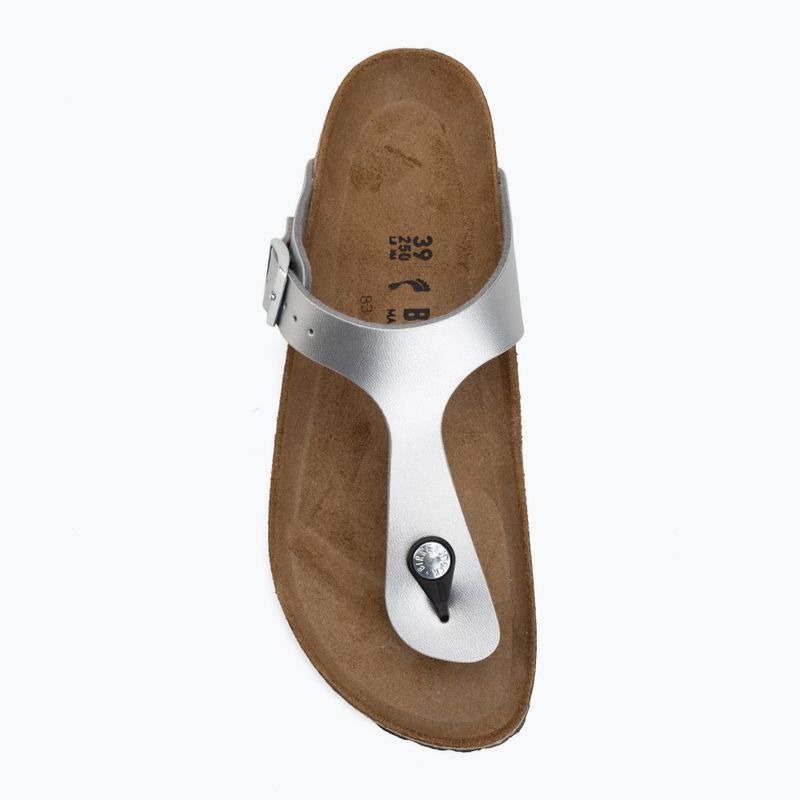 В'єтнамки BIRKENSTOCK Gizeh Birko-Flor Narrow silver 5