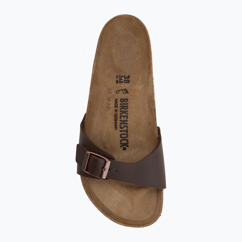 Шльопанці BIRKENSTOCK Madrid BF dark brown 5