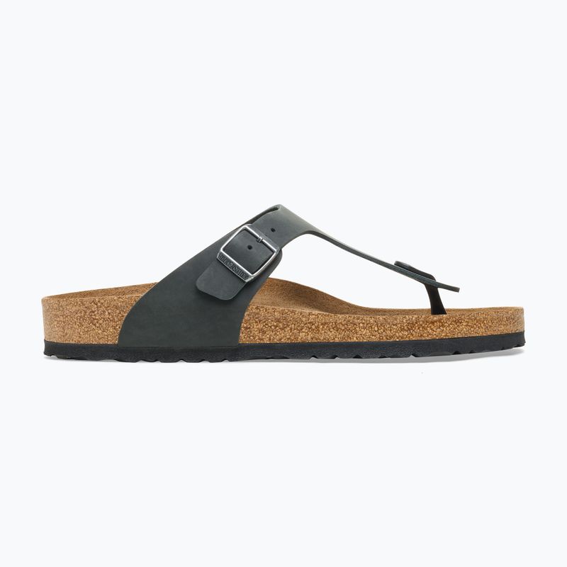 Шльопанці BIRKENSTOCK Gizeh Oiled Leather black 2