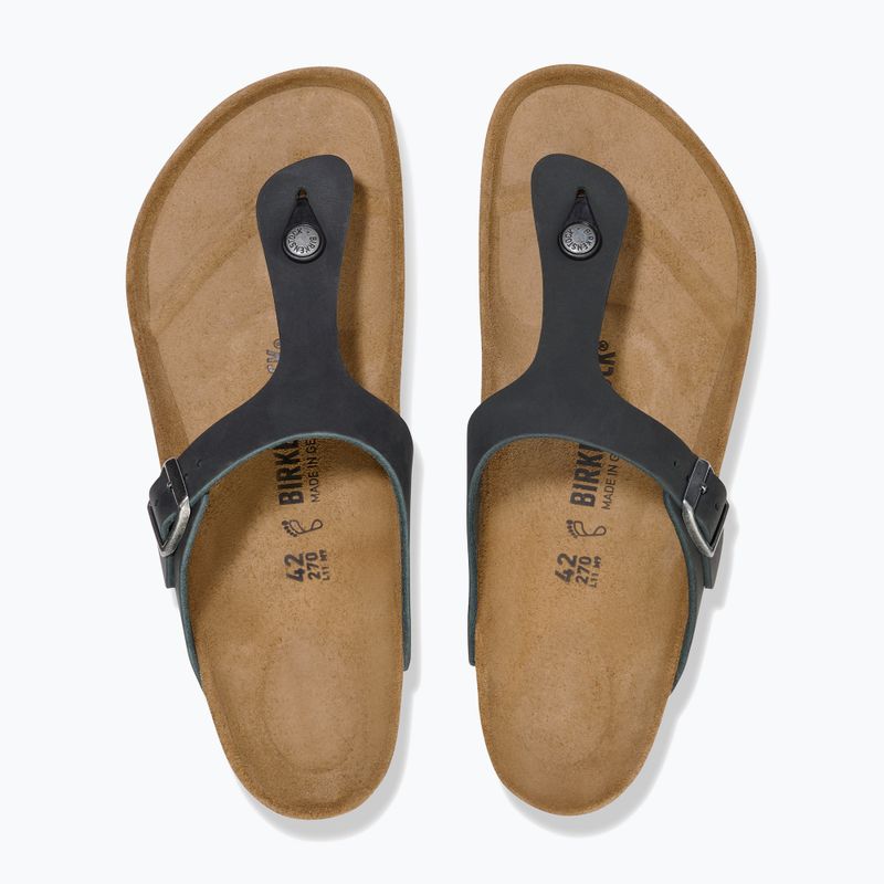Шльопанці BIRKENSTOCK Gizeh Oiled Leather black 3