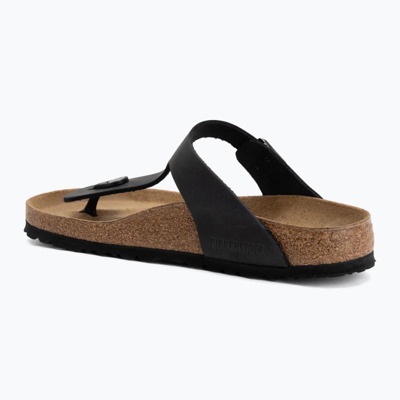 Шльопанці BIRKENSTOCK Gizeh Oiled Leather black 3