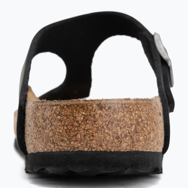 Шльопанці BIRKENSTOCK Gizeh Oiled Leather black 6