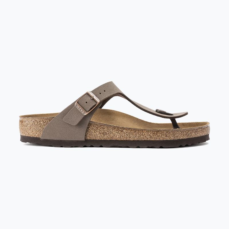 Шльопанці BIRKENSTOCK Gizeh Birkibuc Narrow mocca 2
