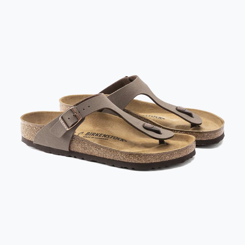 Шльопанці BIRKENSTOCK Gizeh Birkibuc Narrow mocca 3