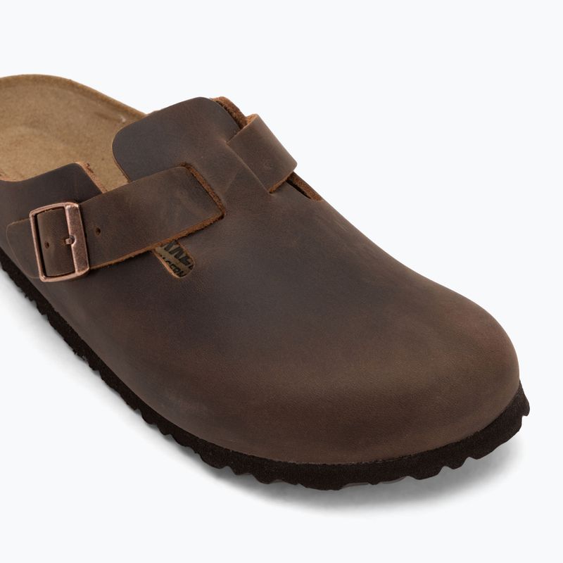 BIRKENSTOCK Boston LEOI Вузькі шльопанці хабана 7
