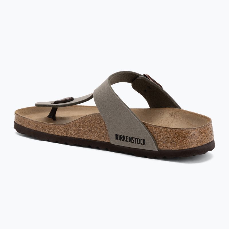 Шльопанці BIRKENSTOCK Gizeh Birkibuc Narrow stone 3