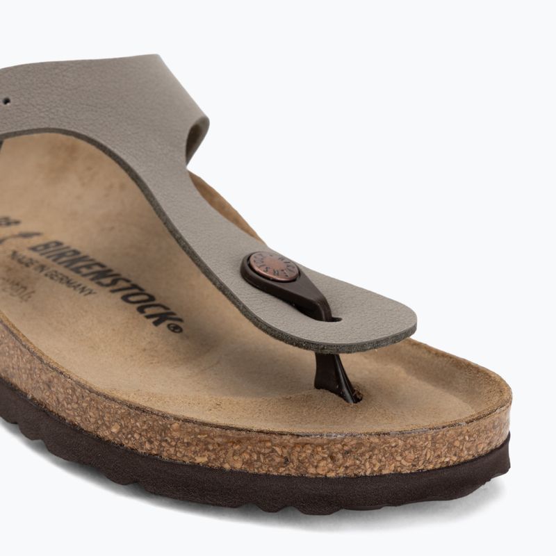 Шльопанці BIRKENSTOCK Gizeh Birkibuc Narrow stone 7