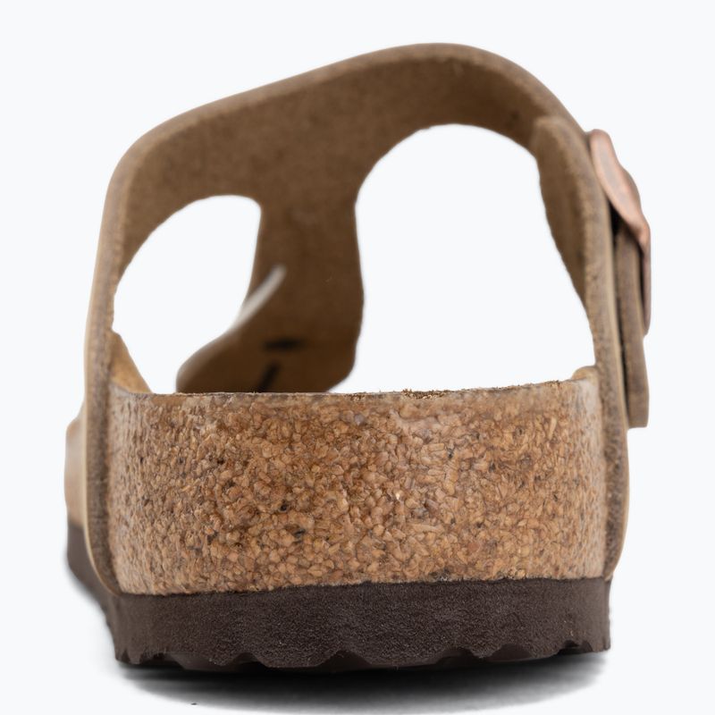 Шльопанці BIRKENSTOCK Gizeh Oiled Leather tabacco brown 6