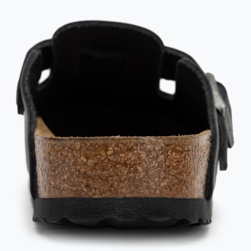 BIRKENSTOCK Boston LEOI Вузькі чорні шльопанці 6