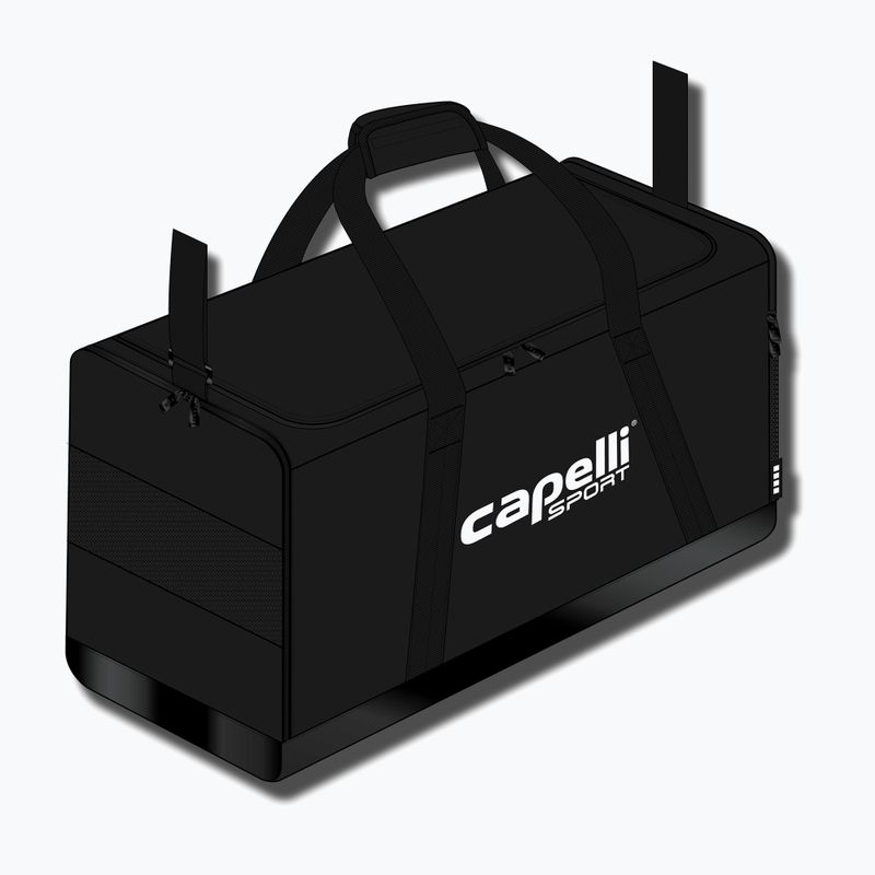 Чоловіча футбольна сумка Capelli Club I Duffle M чорно-біла 6
