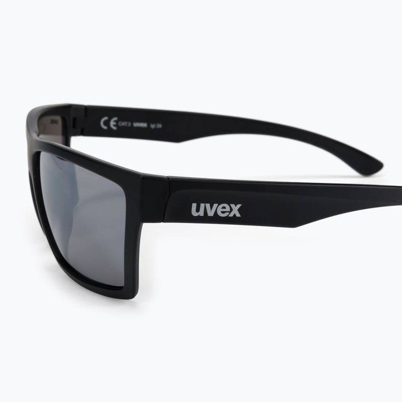 Окуляри сонячні UVEX Lgl 29 black mat/mirror silver 53/0/947/2216 4