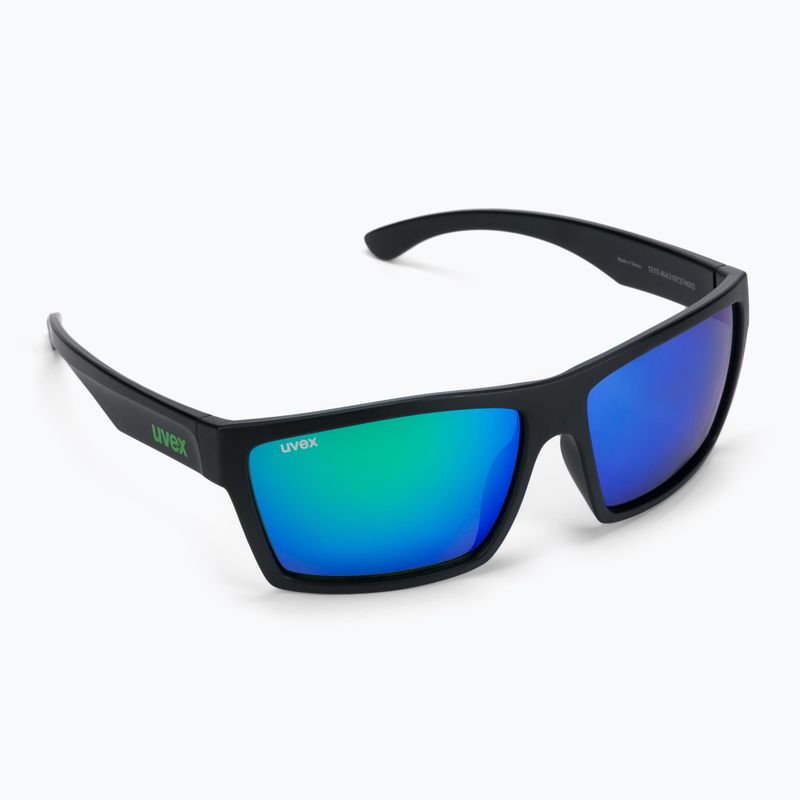 Окуляри сонячні UVEX Lgl 29 black mat/mirror green 53/0/947/2215