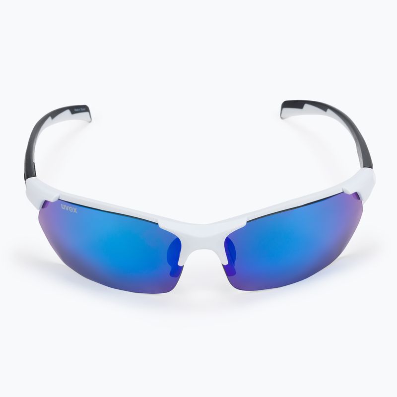 Окуляри сонячні UVEX Sportstyle 114 white black mat/mirror blue/litemirror orange/clear 53/0/939/8216 3