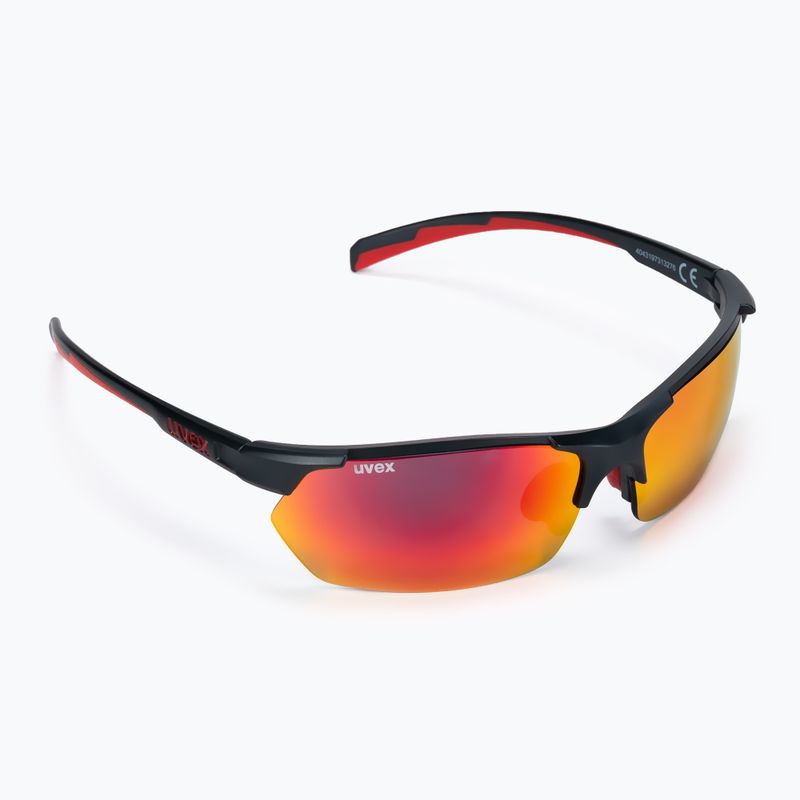 Окуляри сонячні UVEX Sportstyle 114 grey red mat/mirror red/litemirror orange/clear 53/0/939/5316