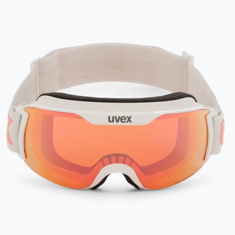 Маска лижна  UVEX Downhill 2000 S CV white/mirror rose colorvision orange 55/0/447/10 2