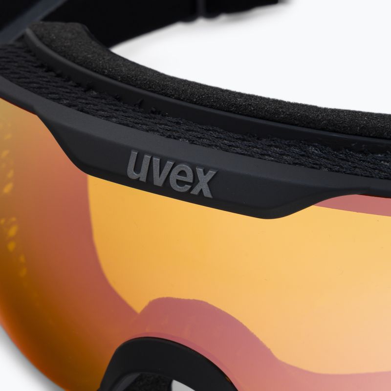 Маска лижна UVEX Downhill 2000 S black mat/mirror rose colorvision yellow 55/0/447/2430 6