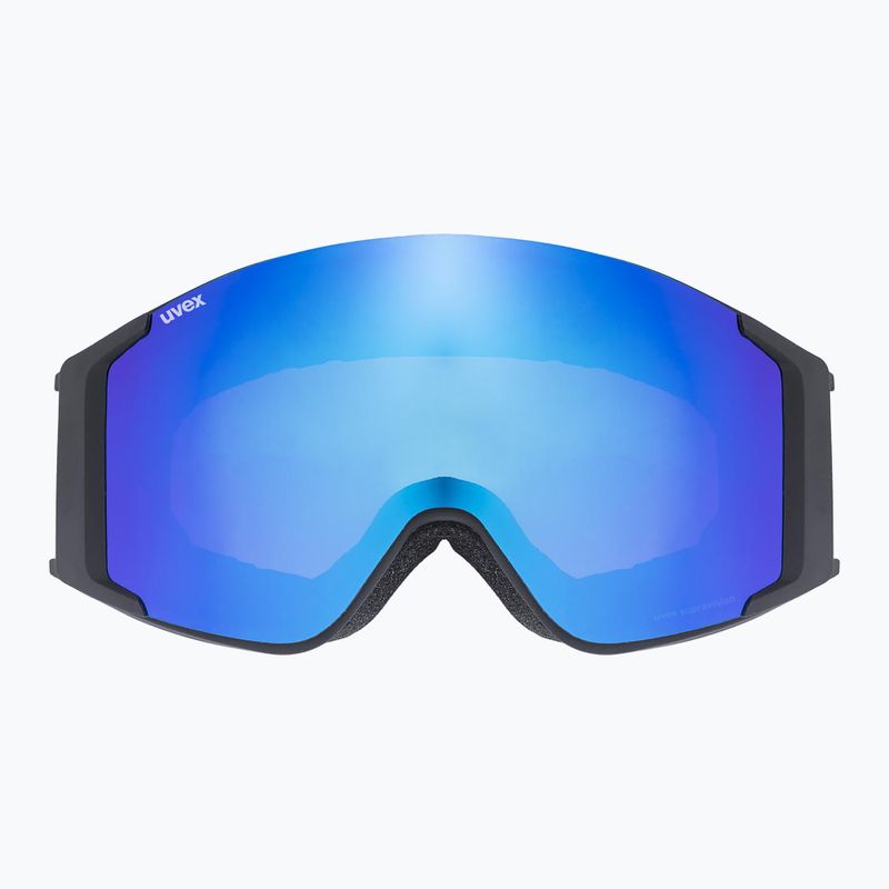 Окуляри лижні UVEX G.gl 3000 TO black matt/mirror blue/lasergold lite/clear 6