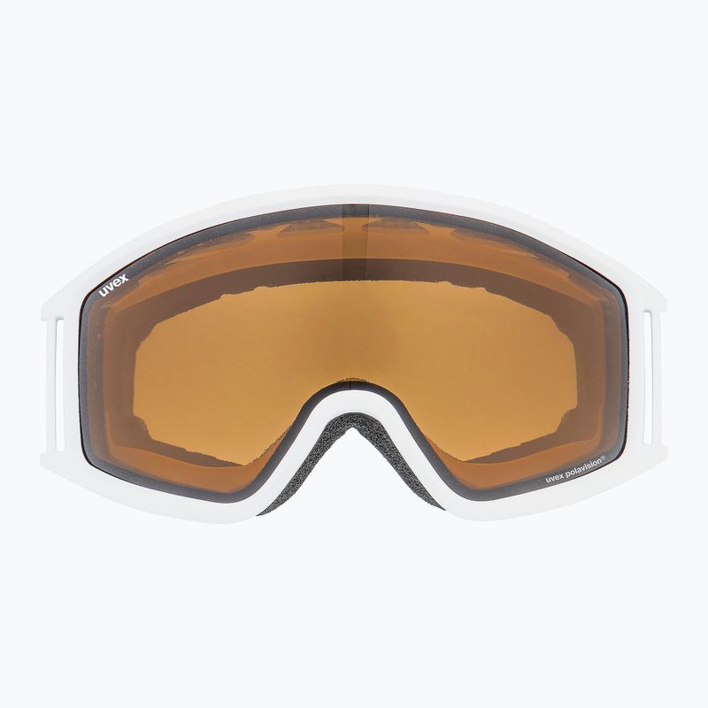 Маска лижна  UVEX G.gl 3000 P white mat/polavision brown clear 55/1/334/10 7