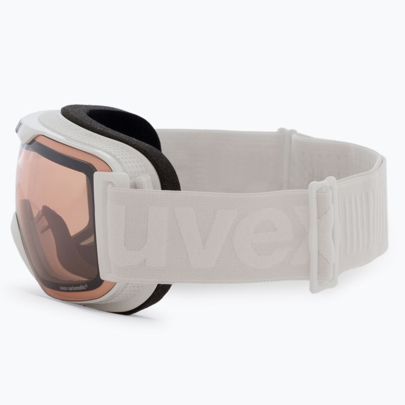 Маска лижна  UVEX Downhill 2000 S V white/mirror silver/variomatic clear 55/0/448/10 4