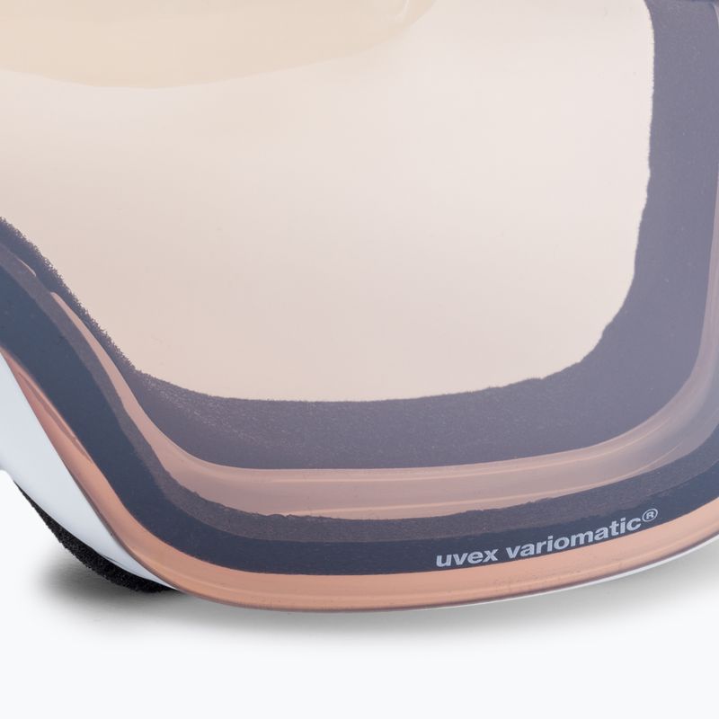 Маска лижна  UVEX Downhill 2000 S V white/mirror silver/variomatic clear 55/0/448/10 5