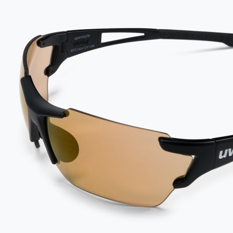 Окуляри велосипедні UVEX Sportstyle 803 R CV V black mat/colorvision litemirror red variomatic 53/2/041/2206 5