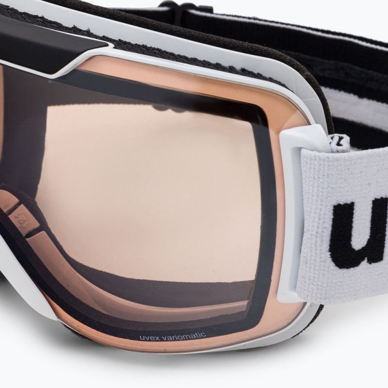 Маска лижна  UVEX Downhill 2000 V white/mirror silver variomatic 55/0/123/11 5