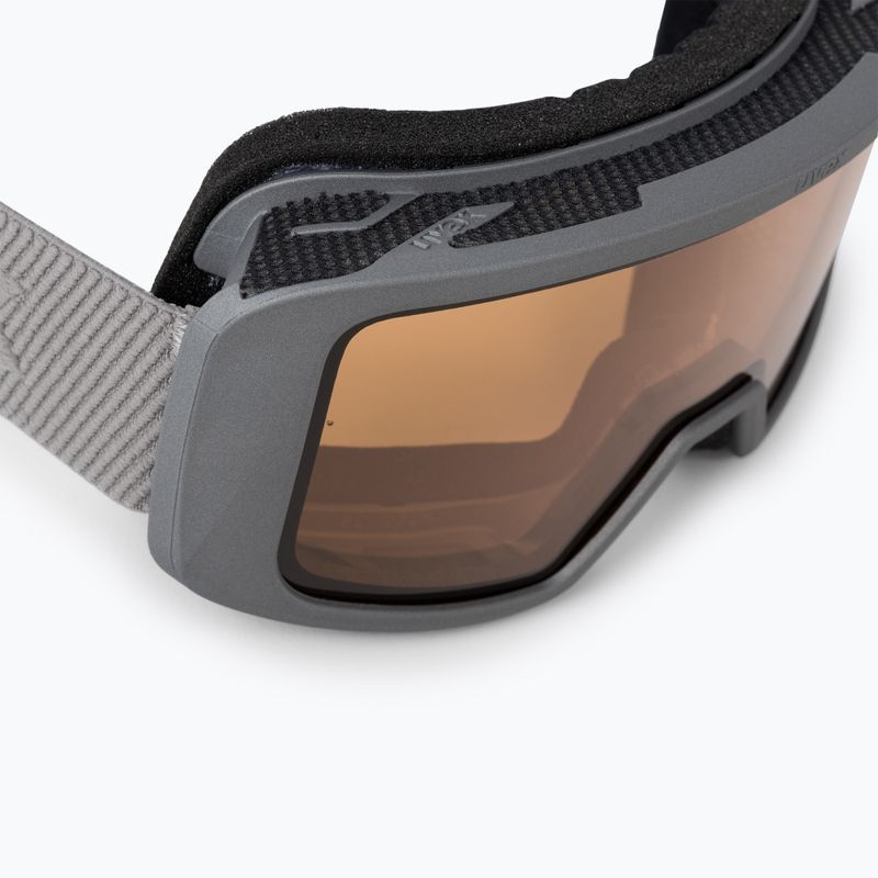Маска лижна UVEX Saga TO rhino mat/mirror silver/lasergold lite/clear 55/1/351/5030 5