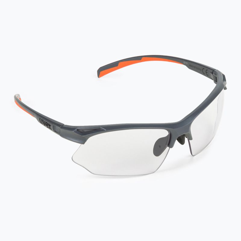 Окуляри велосипедні UVEX Sportstyle 802 V grey mat/variomatic smoke S5308725501