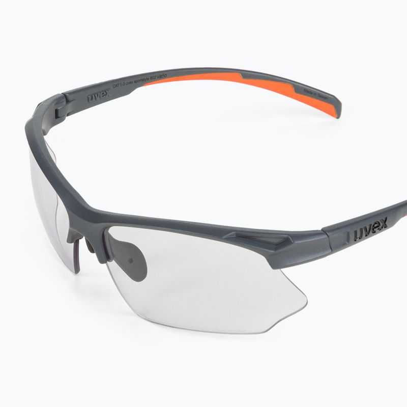 Окуляри велосипедні UVEX Sportstyle 802 V grey mat/variomatic smoke S5308725501 5