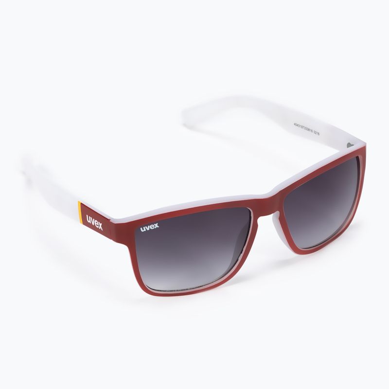 Окуляри сонячні UVEX Lgl 39 red mat white/litemirror silver degrade S5320123816