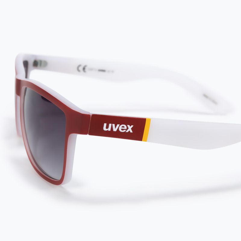 Окуляри сонячні UVEX Lgl 39 red mat white/litemirror silver degrade S5320123816 4