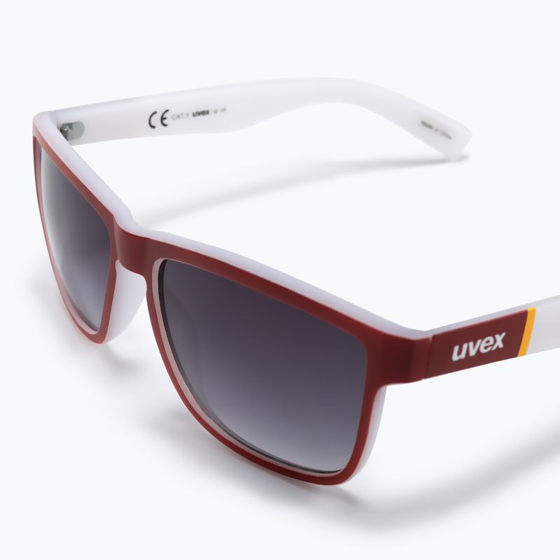 Окуляри сонячні UVEX Lgl 39 red mat white/litemirror silver degrade S5320123816 5