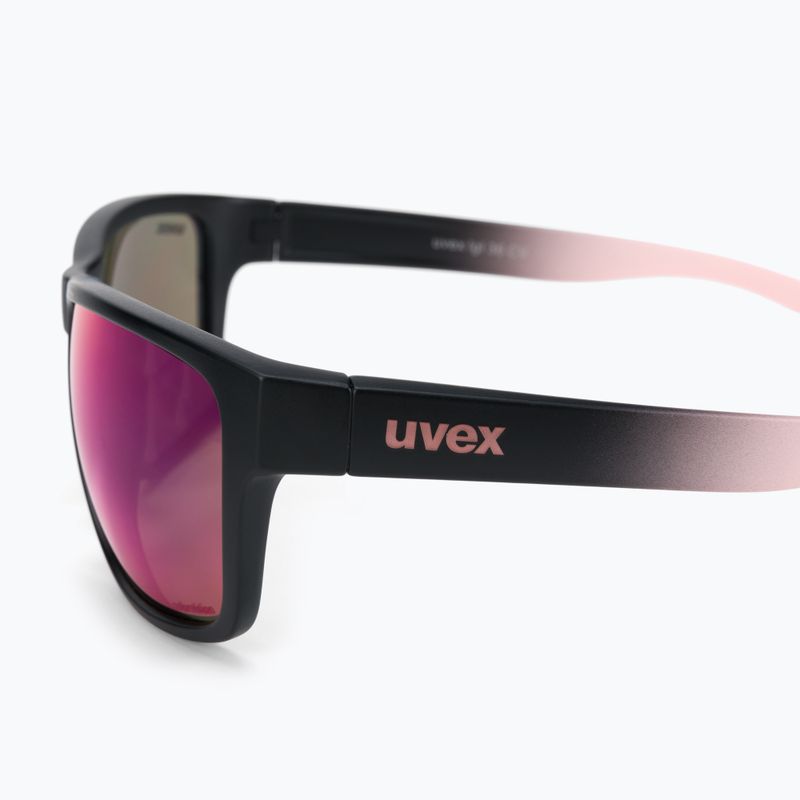 Окуляри сонячні UVEX Lgl 36 CV black mat rose/colorvision mirror plasma S5320172398 4