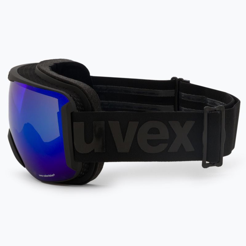 Маска лижна  UVEX Downhill 2100 CV black mat/mirror blue colorvision green 55/0/392/20 4