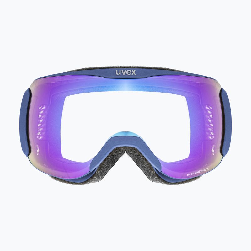 Маска лижна UVEX Downhill 2100 V navy mat/mirror blue variomatic/clear 55/0/391/4030 6