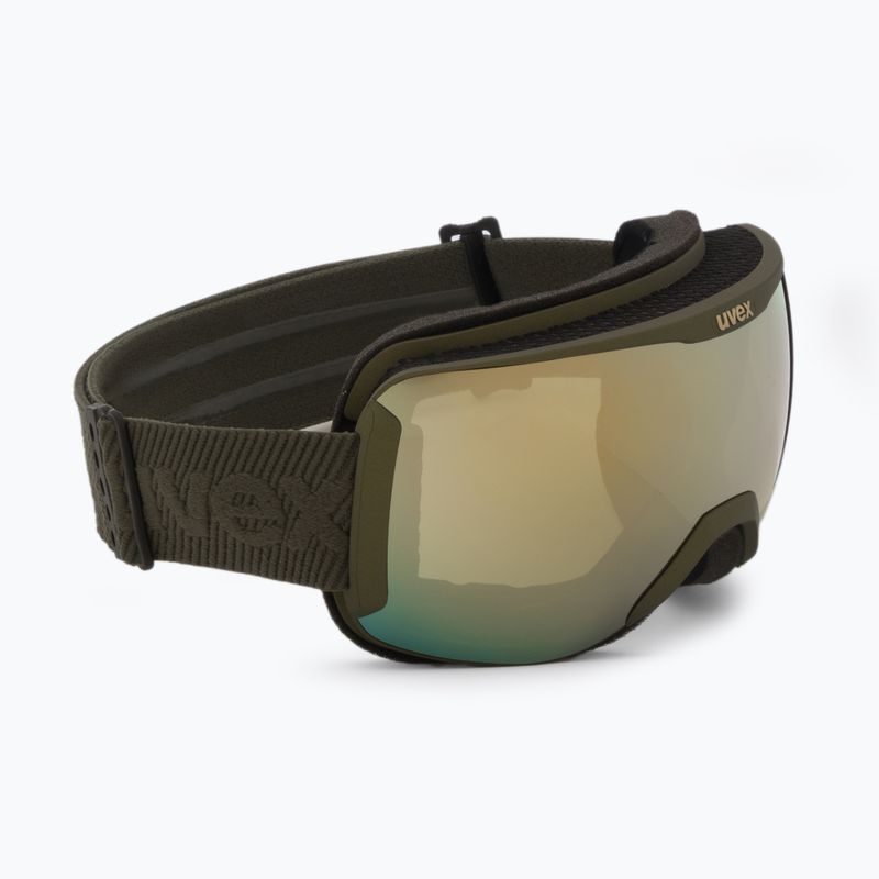 Маска лижна  UVEX Downhill 2100 CV croco mat/mirror gold colorvision green 55/0/392/80