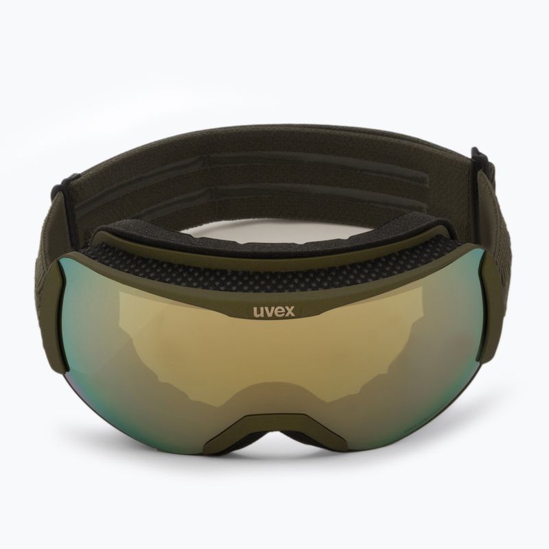 Маска лижна  UVEX Downhill 2100 CV croco mat/mirror gold colorvision green 55/0/392/80 2
