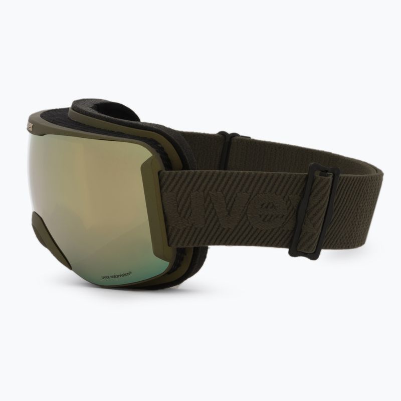 Маска лижна  UVEX Downhill 2100 CV croco mat/mirror gold colorvision green 55/0/392/80 4