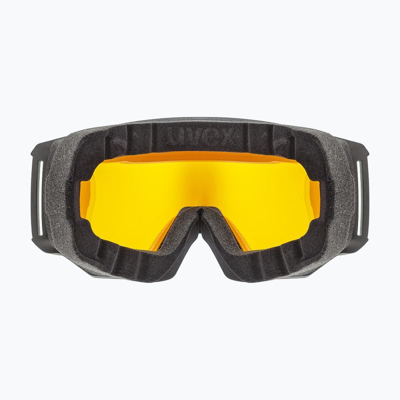 Маска лижна UVEX Athletic FM black mat/mirror green lasergold lite55/0/520/2330 8