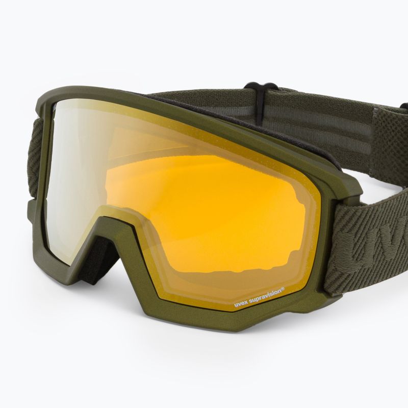 Маска лижна  UVEX Athletic FM croco mat/mirror gold lasergold lite 55/0/520/80 5